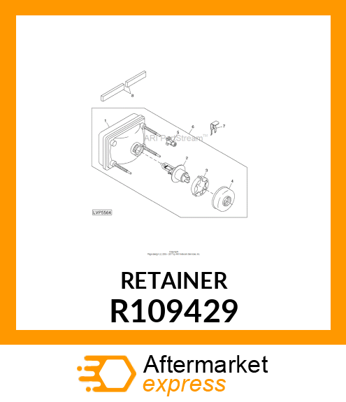 RETAINER, NUT /HD LIGHT SPKR/ R109429