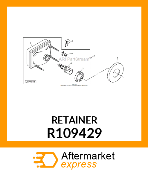 RETAINER, NUT /HD LIGHT SPKR/ R109429