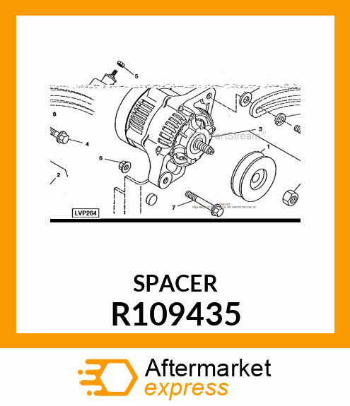 NUT, ALTERNATOR R109435