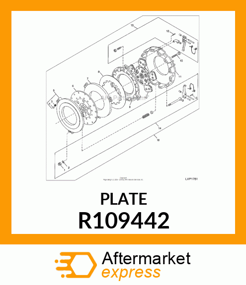 PLATE, PRESSURE PLATE R109442