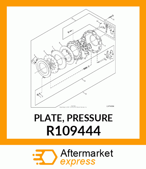 PLATE, PRESSURE R109444