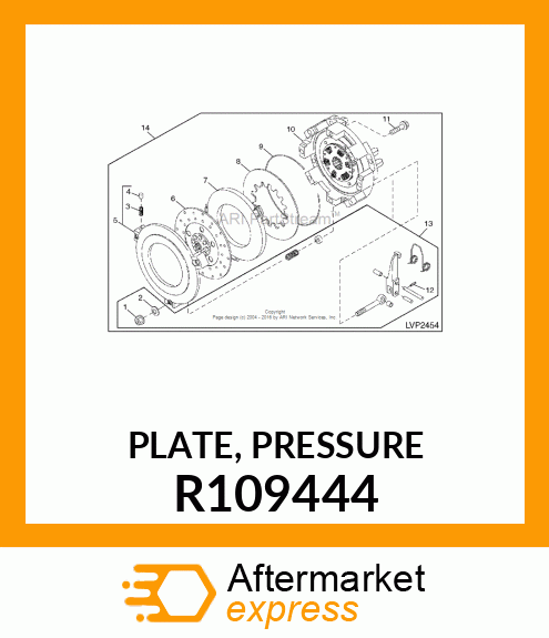 PLATE, PRESSURE R109444