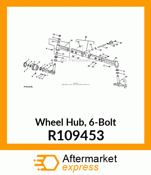 HUB, WHEEL R109453