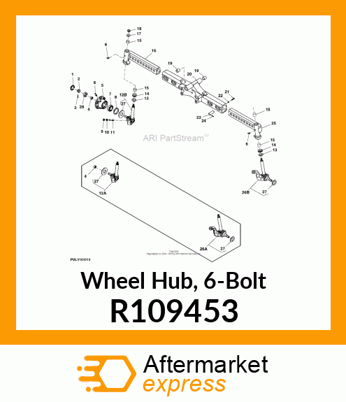 HUB, WHEEL R109453