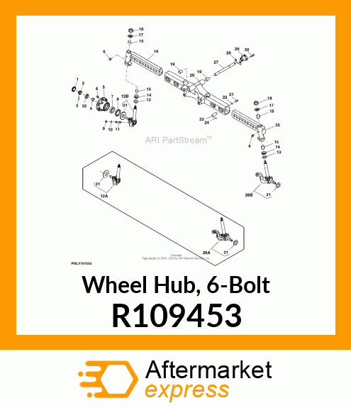 HUB, WHEEL R109453