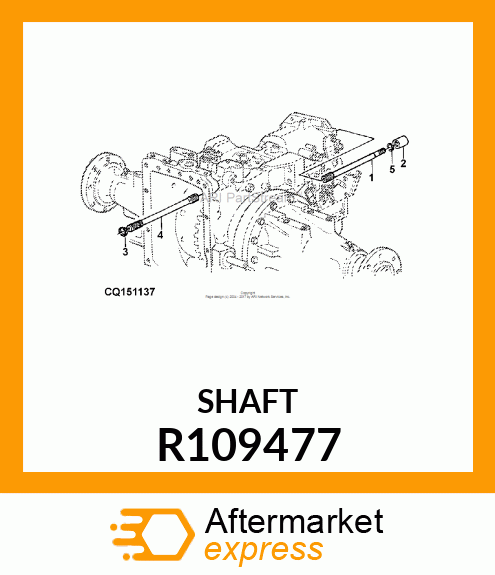 SHAFT, PTO DRIVE R109477