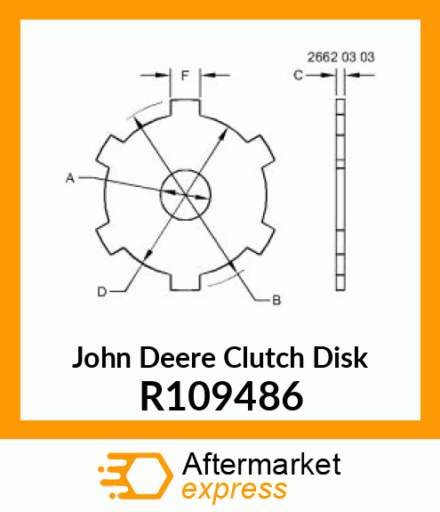 PLATE, CLUTCH SEPARATOR R109486