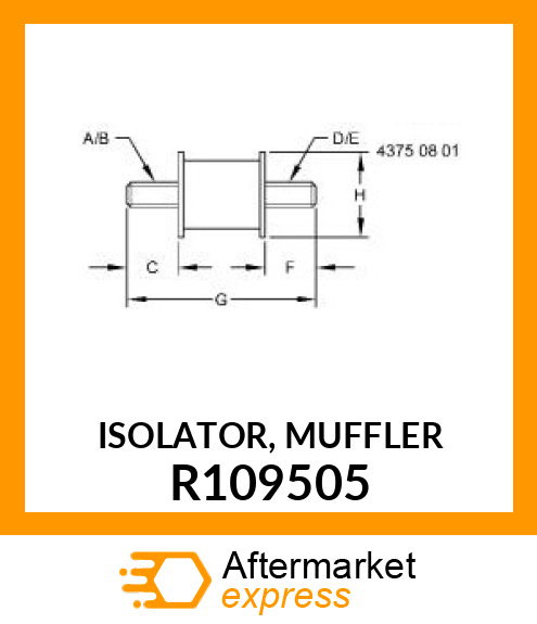 ISOLATOR, MUFFLER R109505