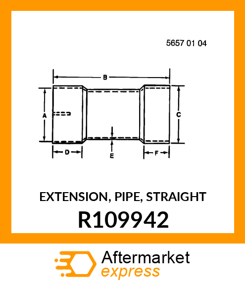 EXTENSION, PIPE, STRAIGHT R109942