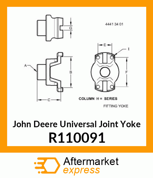 UNIVERSAL JOINT YOKE R110091