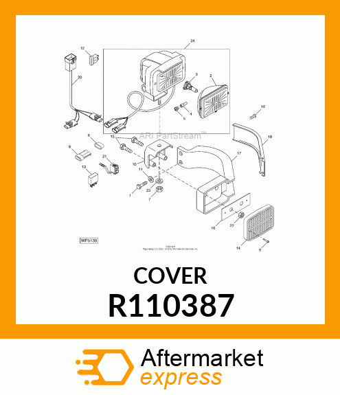 COVER, DIRECTION INDICATOR LAMP BRK R110387