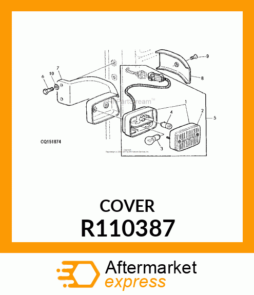 COVER, DIRECTION INDICATOR LAMP BRK R110387