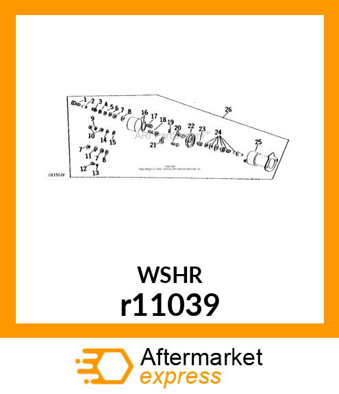 WASHER, METALLIC, ROUND HOLE r11039