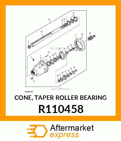 CONE, TAPER ROLLER BEARING R110458