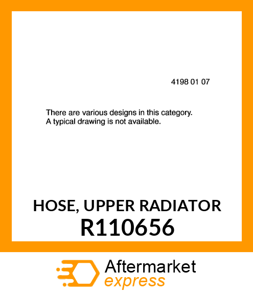 HOSE, UPPER RADIATOR R110656