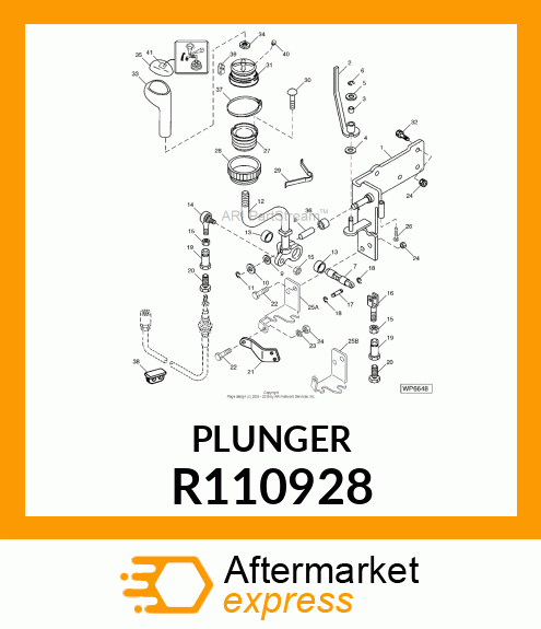 PIVOT, SINGLE LEVER CONTROL SUPPORT R110928