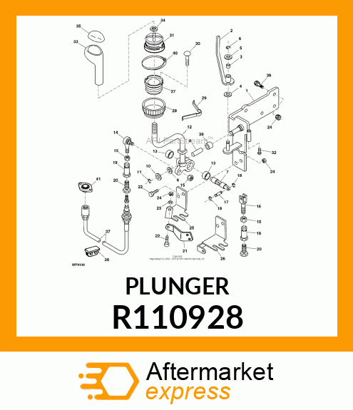 PIVOT, SINGLE LEVER CONTROL SUPPORT R110928