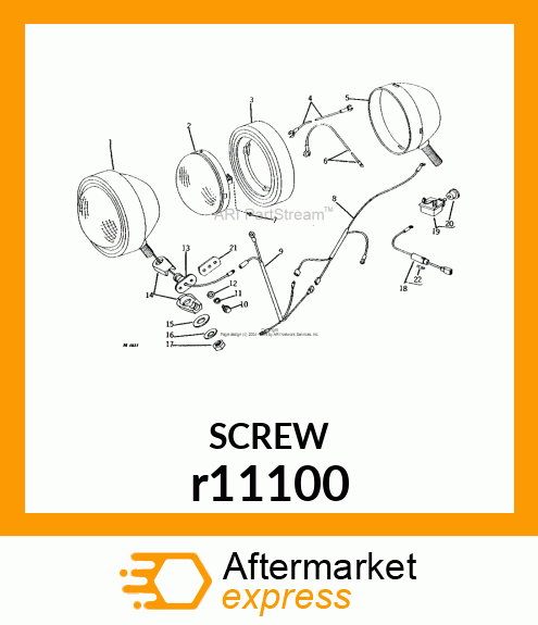 SCREW, MACHINE, SLOTTED PAN HEAD r11100