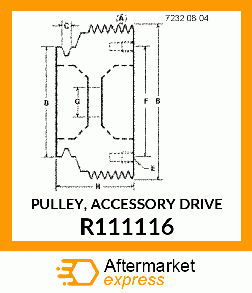 PULLEY, ACCESSORY DRIVE R111116