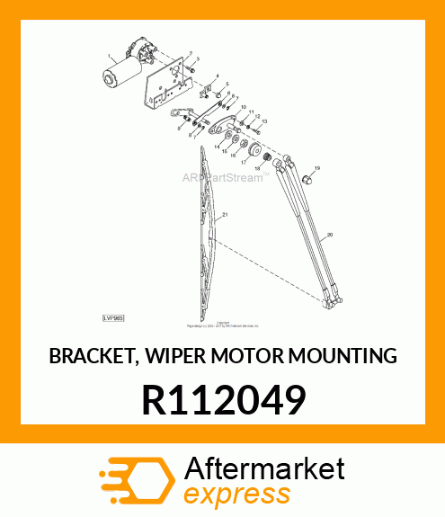 BRACKET, WIPER MOTOR MOUNTING R112049