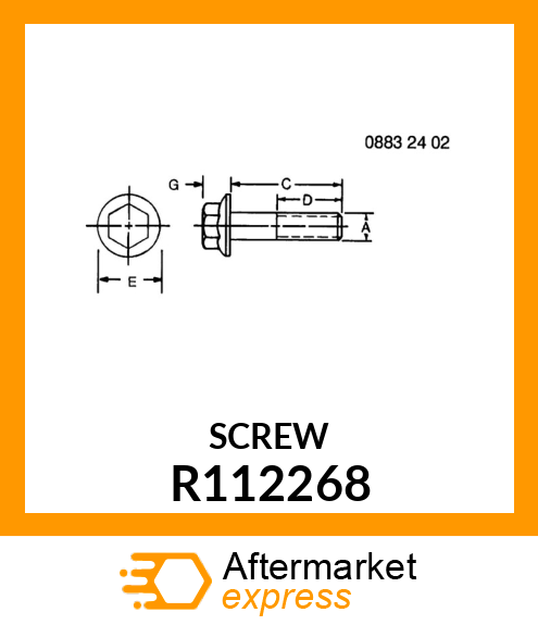 SCREW,FLANGE HEAD CAP R112268