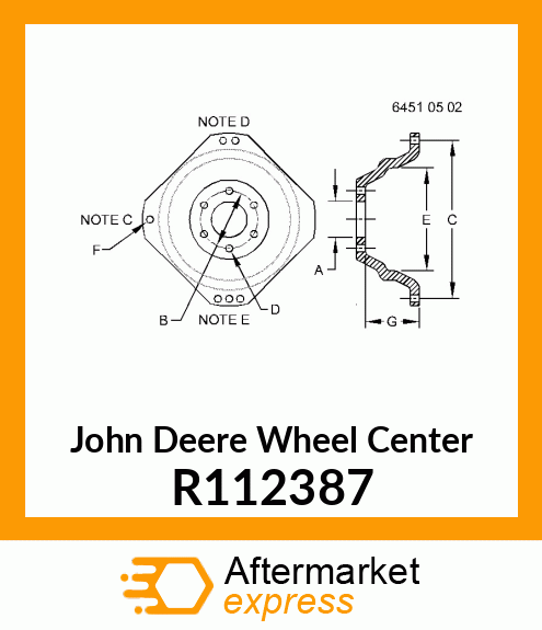 DISK, DRIVE WHEEL 10 BOLT W26 R112387