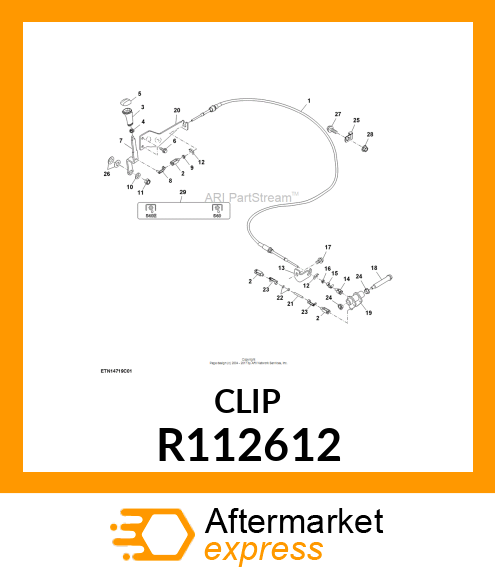 CLIP, RETAINING R112612