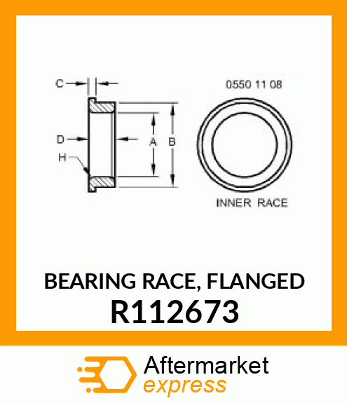 BEARING RACE, FLANGED R112673