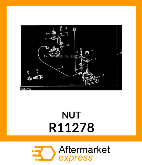 NUT,HORN ATTACHING R11278