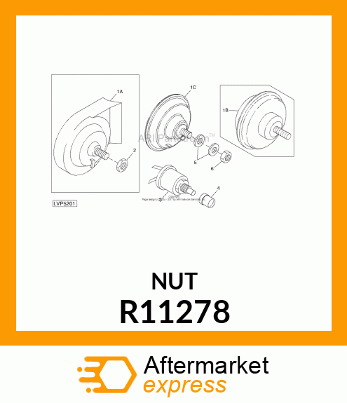 NUT,HORN ATTACHING R11278