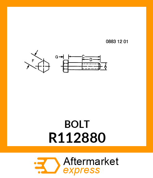 CAP SCREW, SPECIAL R112880