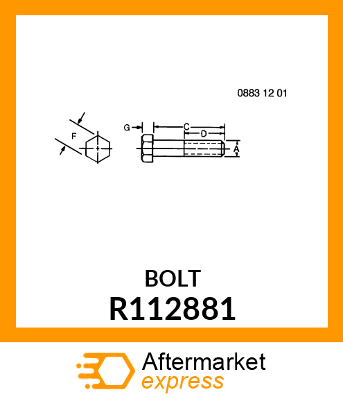 SCREW, SPECIAL CAP R112881