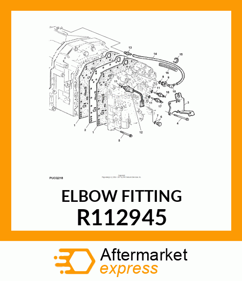 ELBOW, 90 DEGREE WITH HOSE BARB R112945