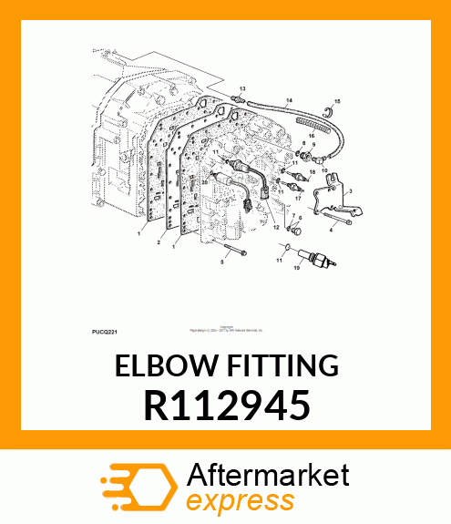 ELBOW, 90 DEGREE WITH HOSE BARB R112945