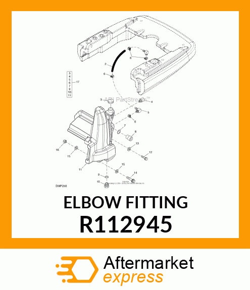 ELBOW, 90 DEGREE WITH HOSE BARB R112945