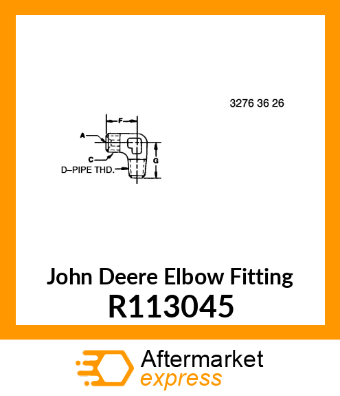 ELBOW, 90 DEGREE R113045