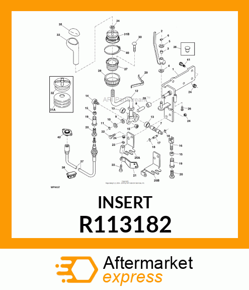 INSERT, SINGLE LEVER CONTROL KNOB R113182