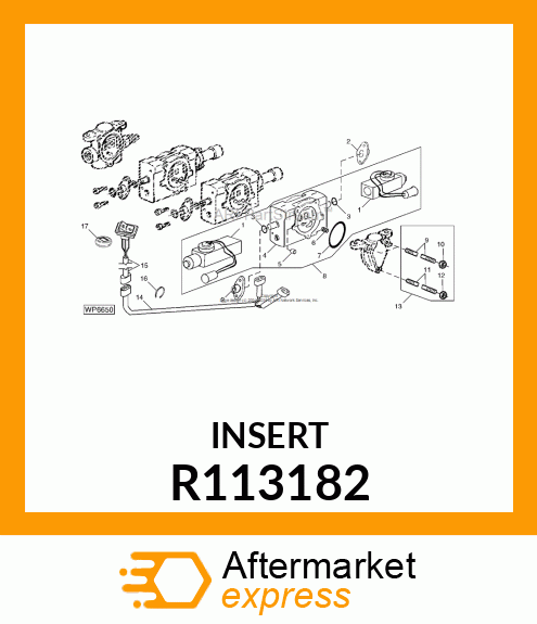 INSERT, SINGLE LEVER CONTROL KNOB R113182