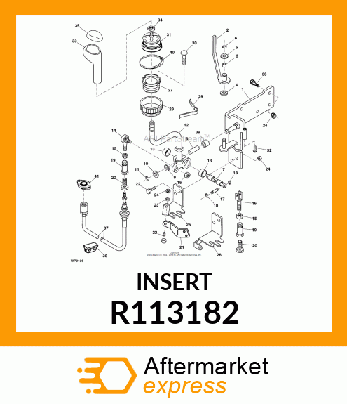 INSERT, SINGLE LEVER CONTROL KNOB R113182