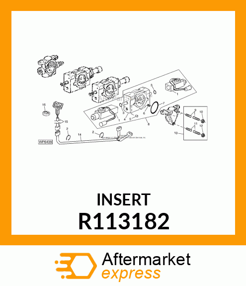 INSERT, SINGLE LEVER CONTROL KNOB R113182