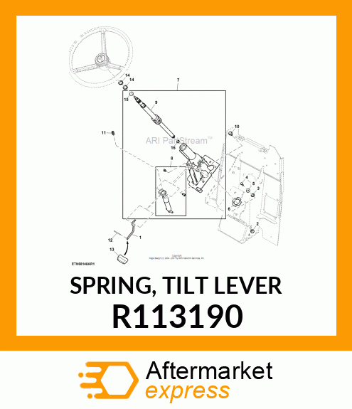 SPRING, TILT LEVER R113190