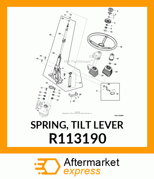 SPRING, TILT LEVER R113190