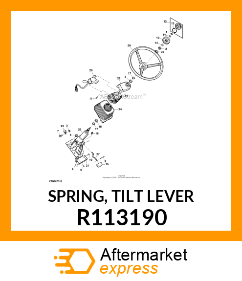 SPRING, TILT LEVER R113190