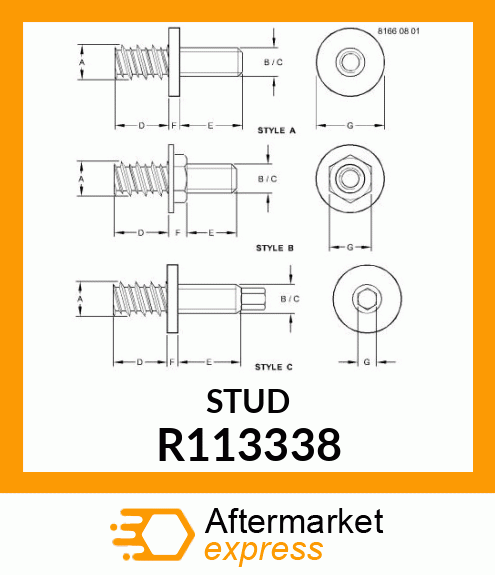 STUD, HI R113338