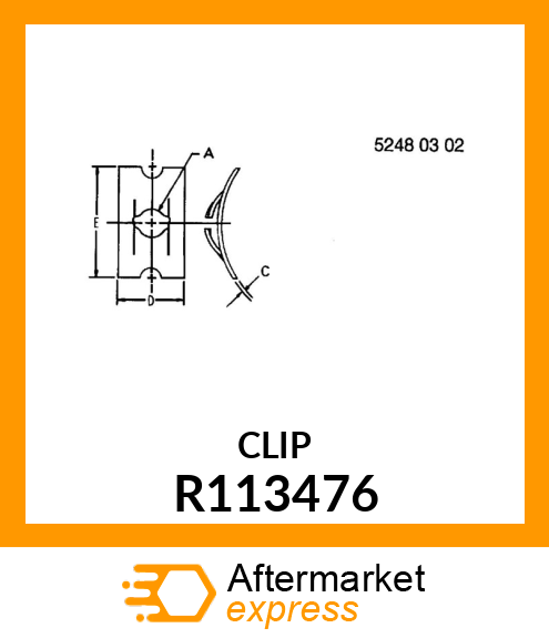 NUT, NUT, CLIP R113476