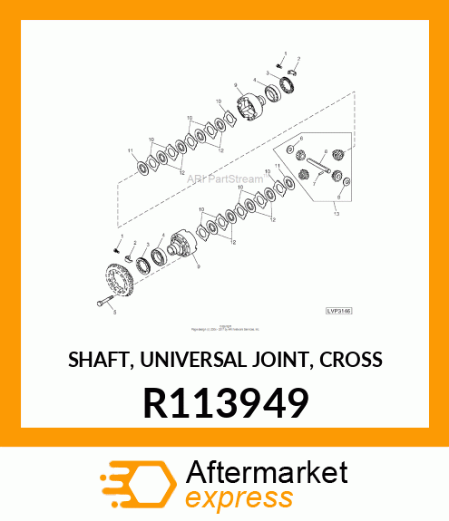 SHAFT, UNIVERSAL JOINT, CROSS R113949