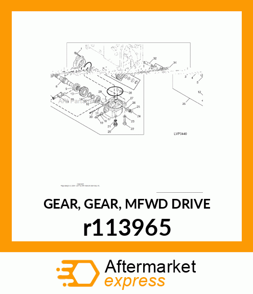 GEAR, GEAR, MFWD DRIVE r113965