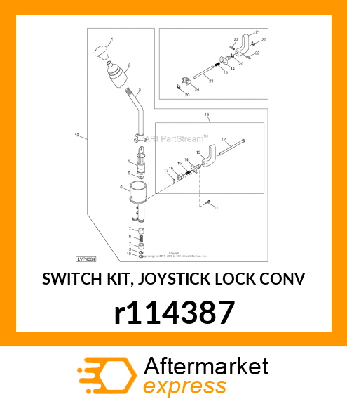 SWITCH KIT, JOYSTICK LOCK CONV r114387