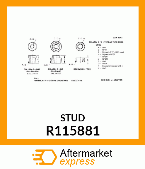 ADAPTER FITTING R115881