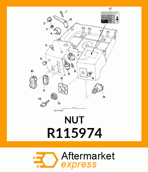 MOUNTING NUT R115974